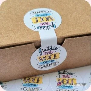 Lacre Gratidão Ter Você Como Cliente