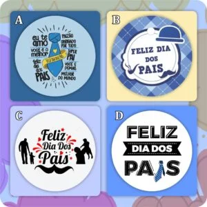 Adesivos - Dia dos Pais