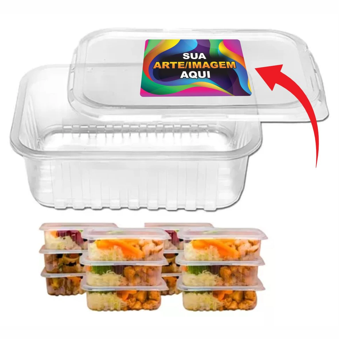 Adesivo Retangular com Sua Logo/Imagem 4x9cm ou 6x9cm