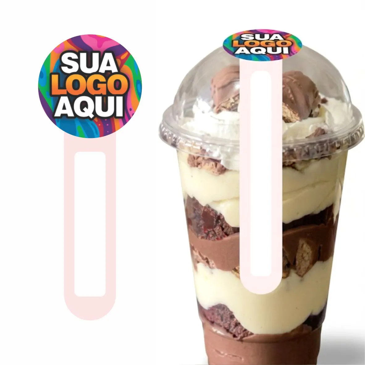Lacre Adesivo com Sua Logo 11×4 cm – Modelo C